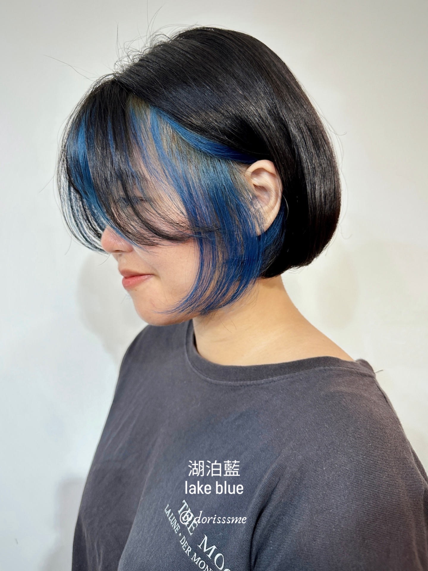 士林耳圈染/勾耳短髮/nomadhair doris/白皙髮色/湖泊藍
