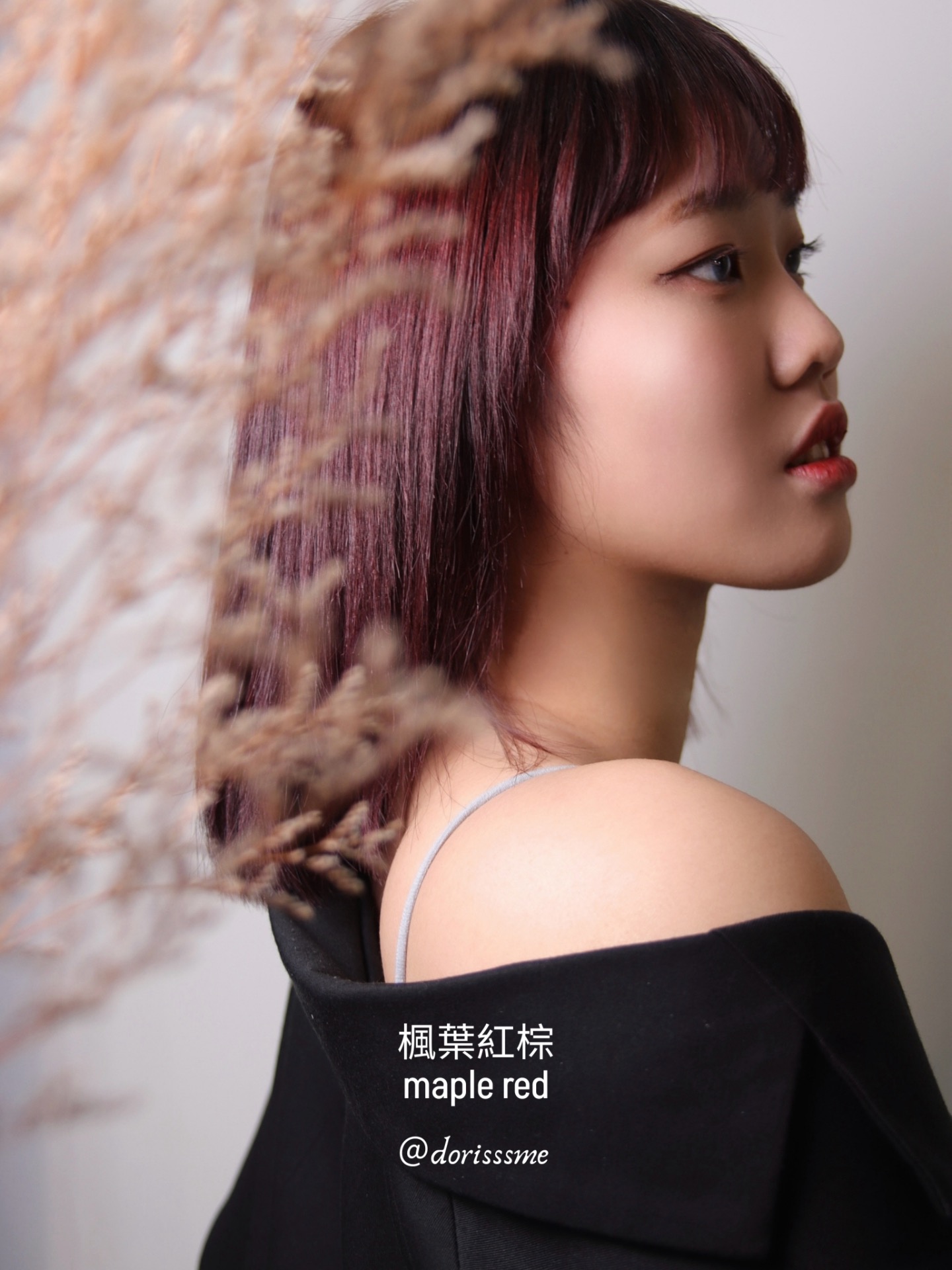 士林染髮推薦/楓葉紅棕/無漂髮色/nomadhair/doris/鎖骨髮型